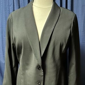 Eileen Fisher black shawl collar jacket 1X. There are pants that match.